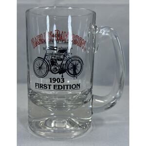 Harley Davidson Mug Beer Stein 1903 First Edition Motorcycle Graphic. *Pre-Owned